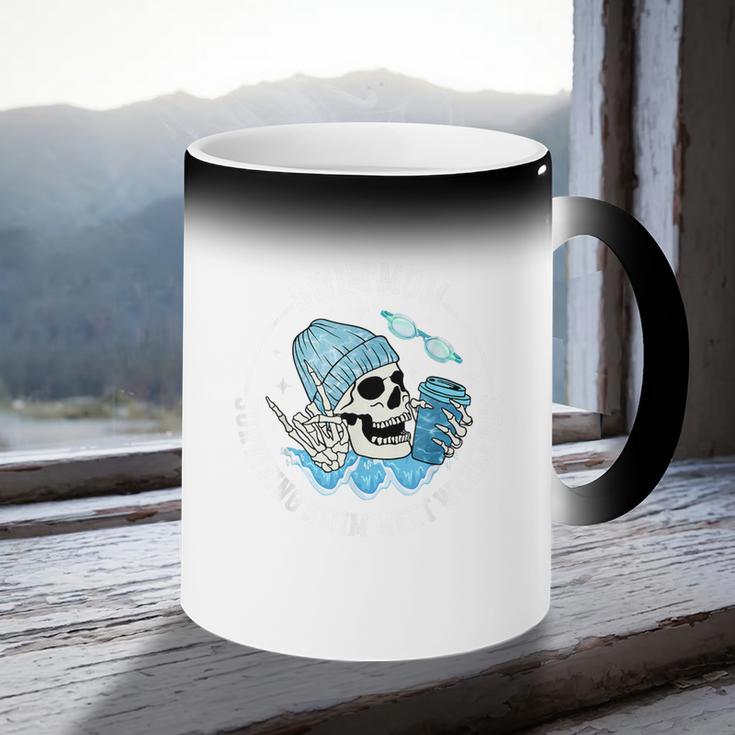Swim Meets Swim Mom Of A Swimmer Mom Swim Mama Swimming Mom Coffee Color Changing Mug