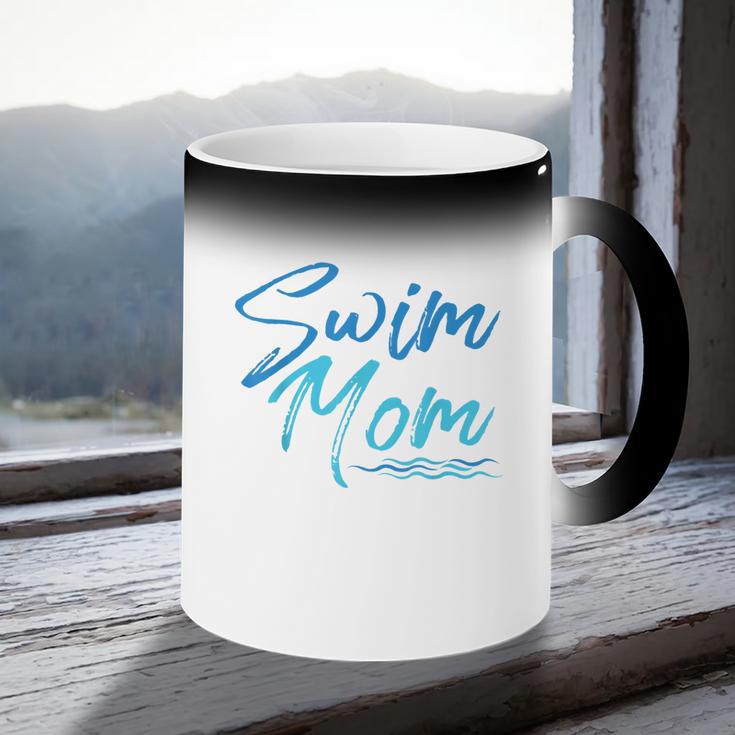 Swim Mom Swimming Cute Coffee Color Changing Mug
