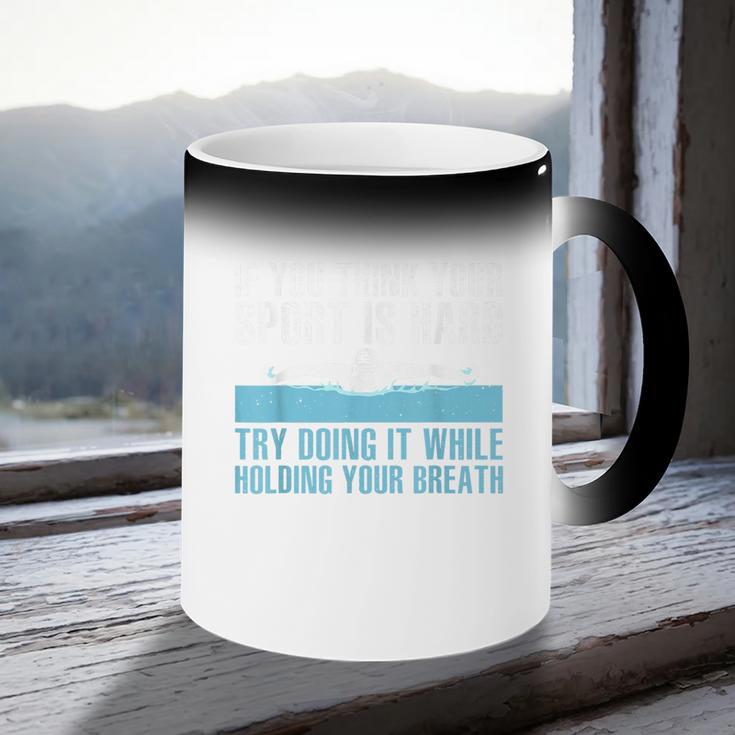 Swimming Art For Men Women Swimmer Swim Coach Training Coffee Color Changing Mug Swimming Art For Men Women Swimmer Swim Coach Training Coffee Color Changing Mug