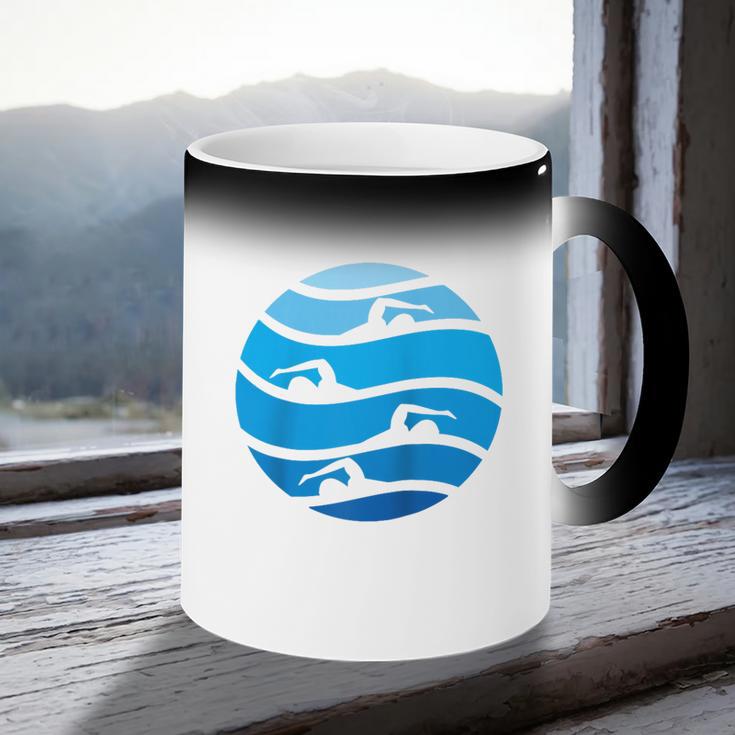 Swimming Freestyle Raglan Baseball Tee Coffee Color Changing Mug Swimming Freestyle Raglan Baseball Tee Coffee Color Changing Mug