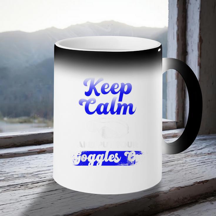 Swimming Goggles Saying Swim Team Gear Coffee Color Changing Mug