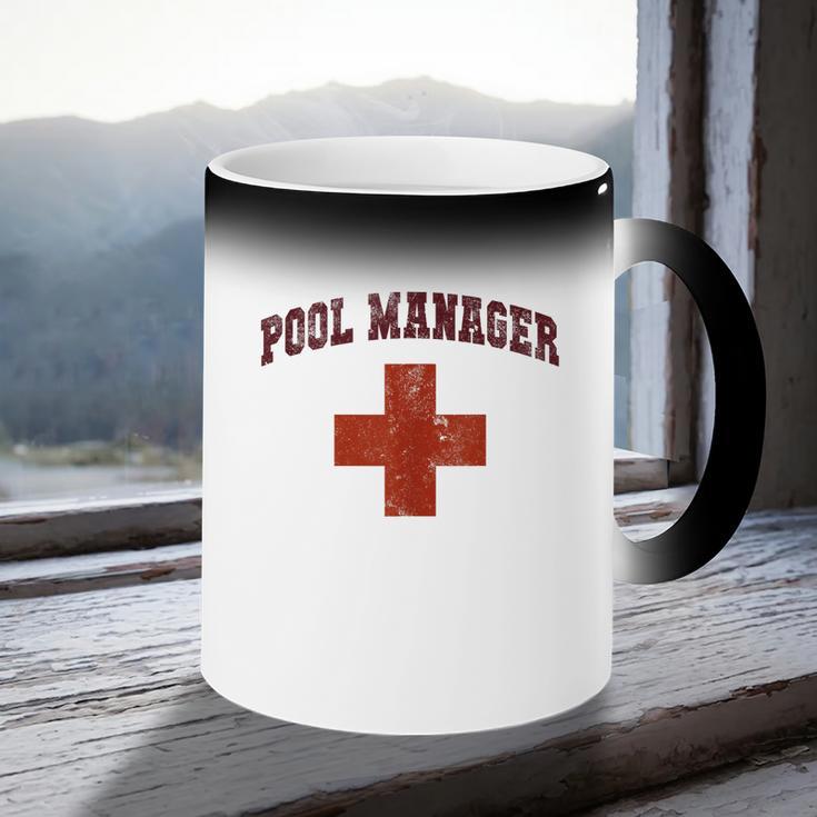 Swimming Pool Manager Beach Vacay Lifeguards Swim Cruise Coffee Color Changing Mug Swimming Pool Manager Beach Vacay Lifeguards Swim Cruise Coffee Color Changing Mug