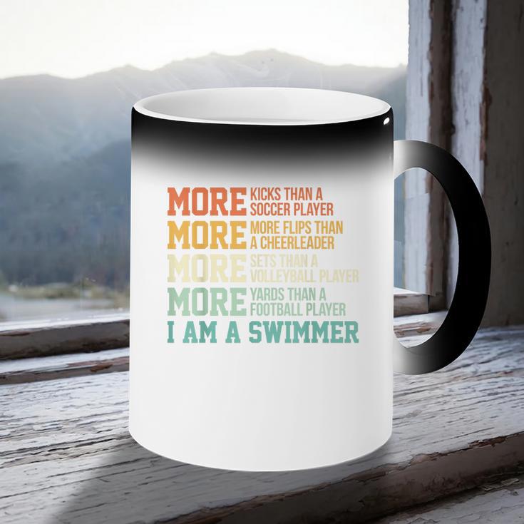 Swimming Saying Swim Swimmer Coffee Color Changing Mug