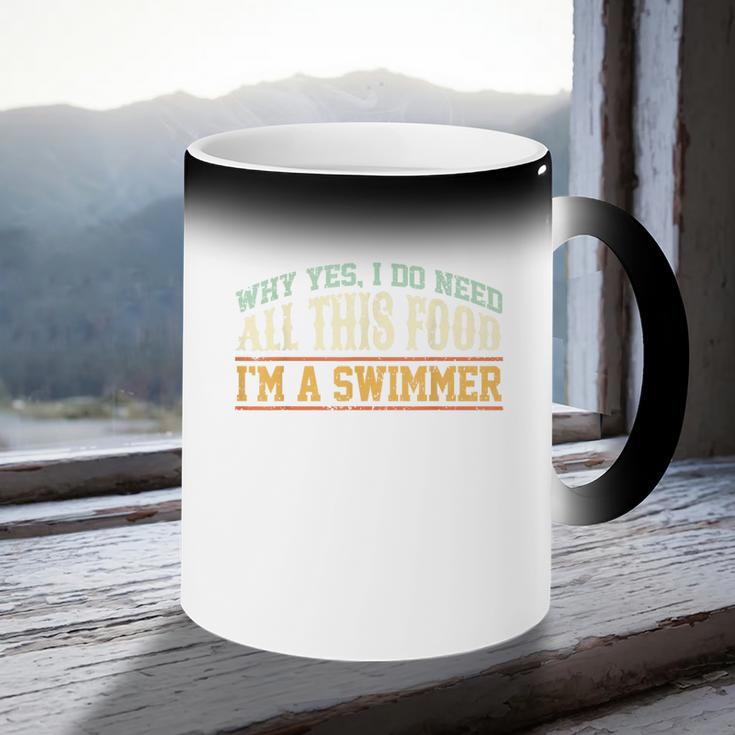 Swimming Swimmer Eating Swim Coffee Color Changing Mug Swimming Swimmer Eating Swim Coffee Color Changing Mug