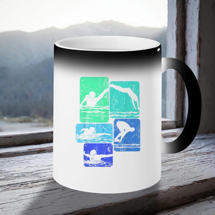 Swimming Swimmers Coffee Color Changing Mug Swimming Swimmers Coffee Color Changing Mug