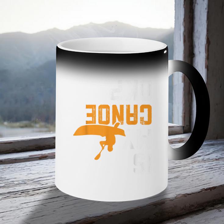 Upside Down Is My Canoe OK Stuff For Canoer Coffee Color Changing Mug