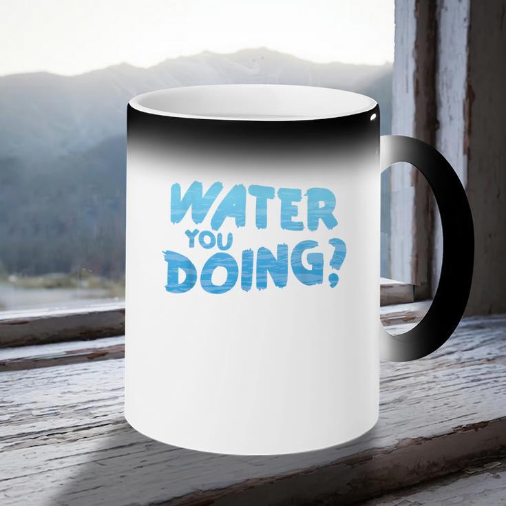 Water You Doing Sea Swimming Swimming Pool Coffee Color Changing Mug Water You Doing Sea Swimming Swimming Pool Coffee Color Changing Mug