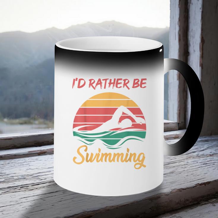 Water Rat Water Sports Hobby Swimming Club Swimming Coffee Color Changing Mug