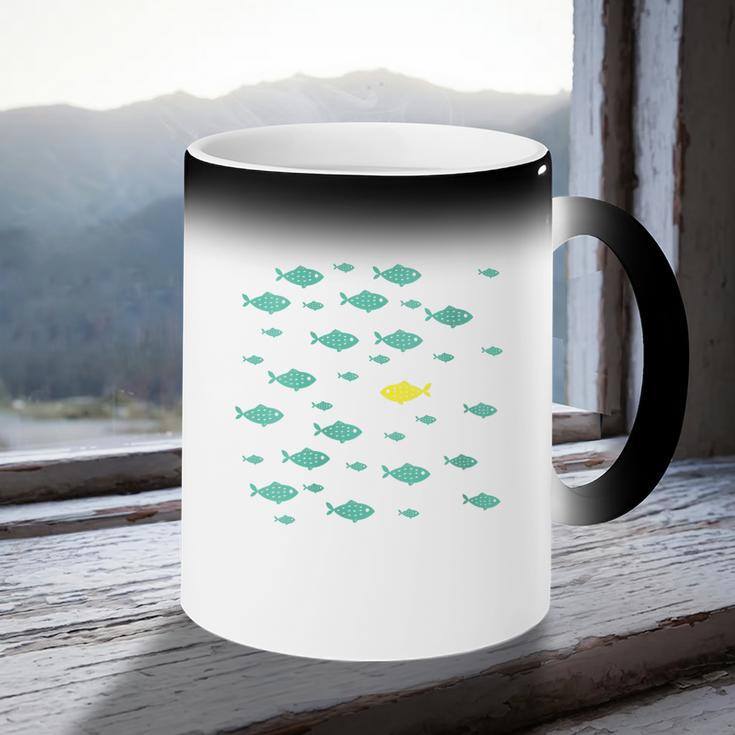 Women's Swimming Against The Current Motivational Inspiration Coffee Color Changing Mug Women's Swimming Against The Current Motivational Inspiration Coffee Color Changing Mug