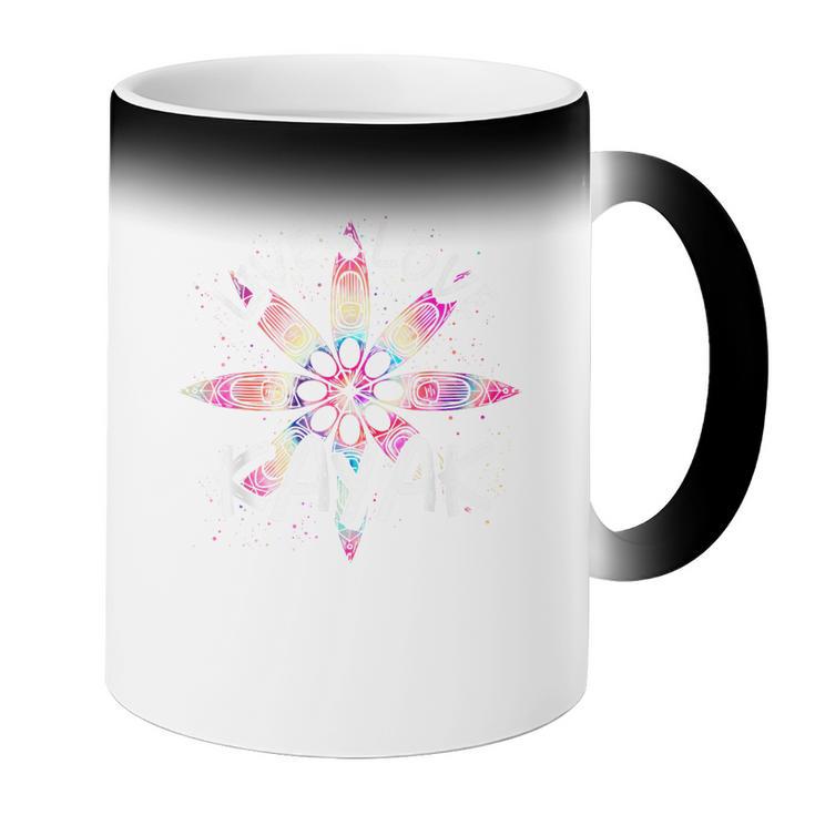 Canoe Boat Paddling Sport Kayaker Live Love Kayak Kayaking Coffee Color Changing Mug