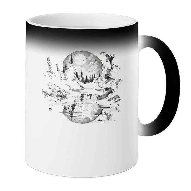 Canoe Canadian Canoeists Nature Canoe Coffee Color Changing Mug