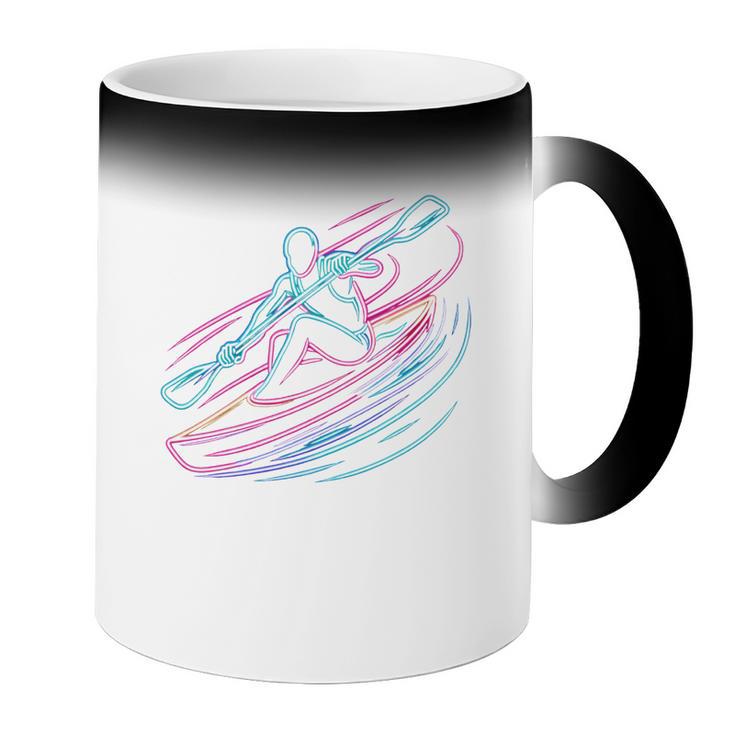 Canoe Canoeing Kayak Paddling Canoeist Coffee Color Changing Mug Canoe Canoeing Kayak Paddling Canoeist Coffee Color Changing Mug