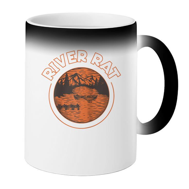 Canoe Canoeing Retro River Rat Raglan Baseball Tee Coffee Color Changing Mug Canoe Canoeing Retro River Rat Raglan Baseball Tee Coffee Color Changing Mug