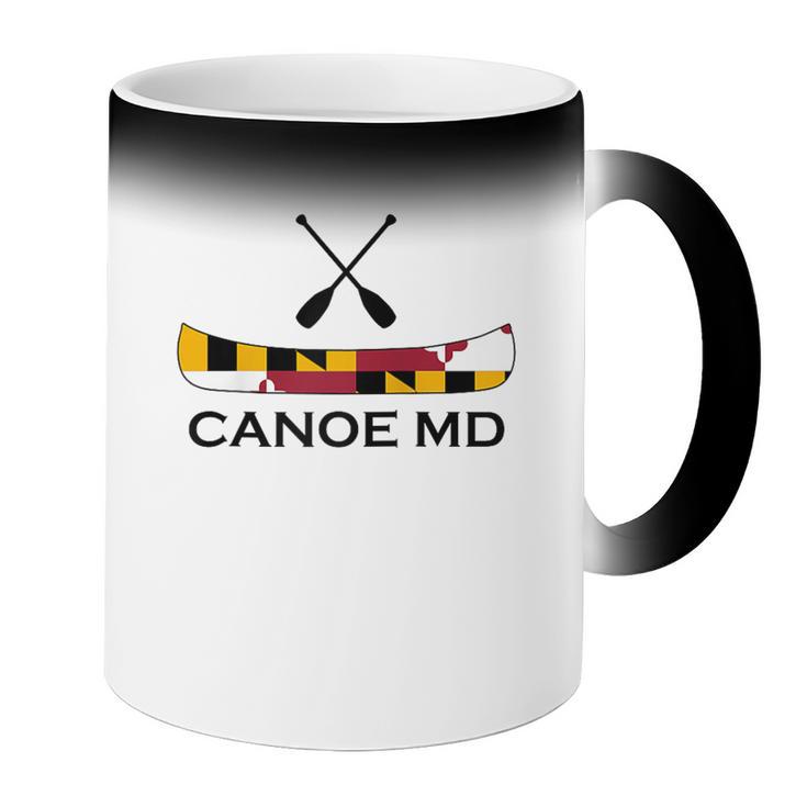 Canoe Maryland Raglan Baseball Tee Coffee Color Changing Mug