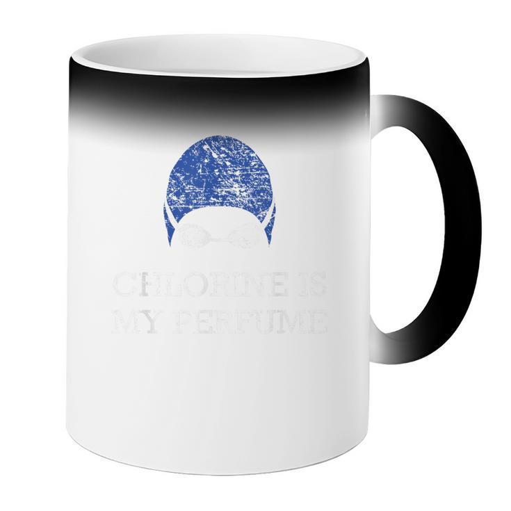 Chlorine Is My Perfume Shirt Swim Swimming Coffee Color Changing Mug