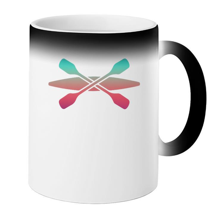 Kayak Lover Kayaking Canoe Paddling Water Sport Kayaker Coffee Color Changing Mug