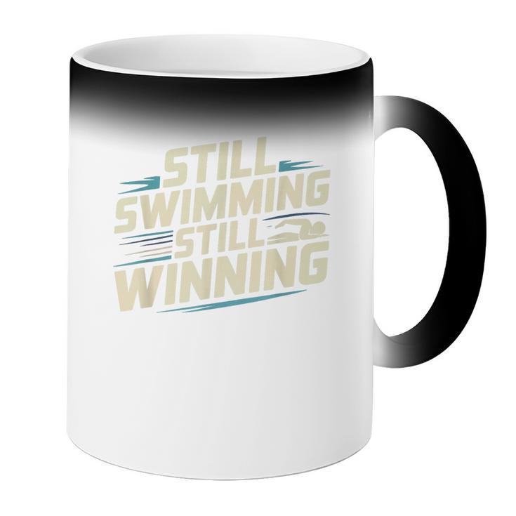 Masters Swimmer Still Swimming Competing Winning Adult Coffee Color Changing Mug Masters Swimmer Still Swimming Competing Winning Adult Coffee Color Changing Mug