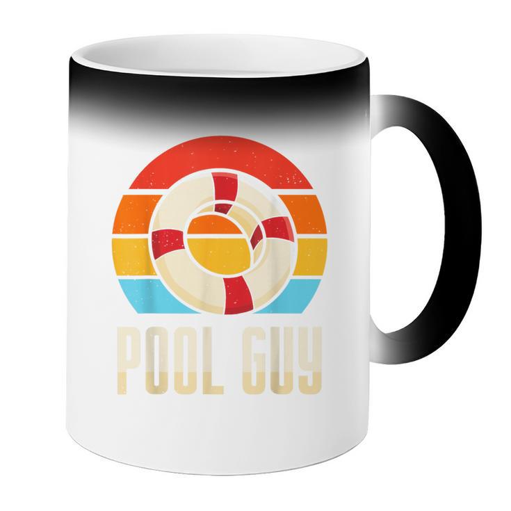 Pool Guy Swimming Attendant Attendants Rescuer Coffee Color Changing Mug Pool Guy Swimming Attendant Attendants Rescuer Coffee Color Changing Mug