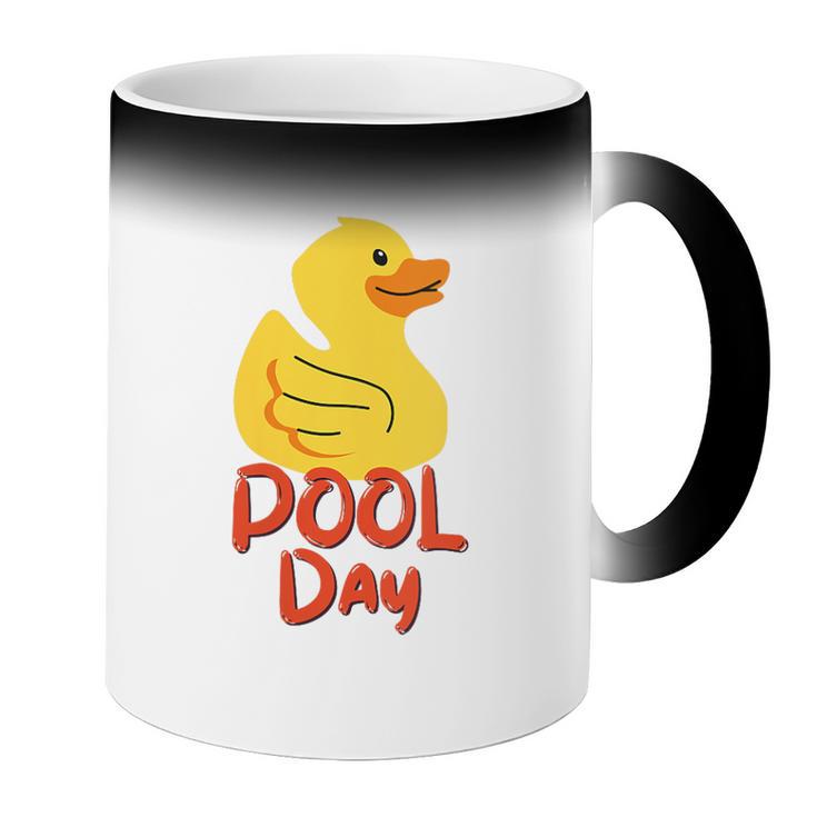 Pool Swimming Day Coffee Color Changing Mug Pool Swimming Day Coffee Color Changing Mug