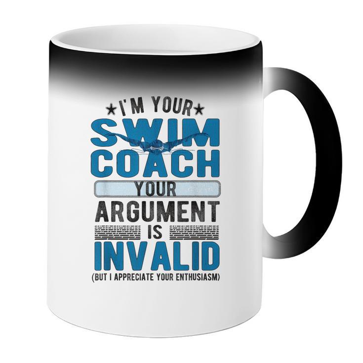 Swim Coach Swimming Coach Coffee Color Changing Mug
