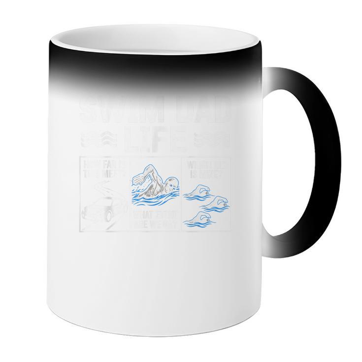 Swim Dad Life Swimmer Father's Day Swimming Daddy Coffee Color Changing Mug Swim Dad Life Swimmer Father's Day Swimming Daddy Coffee Color Changing Mug