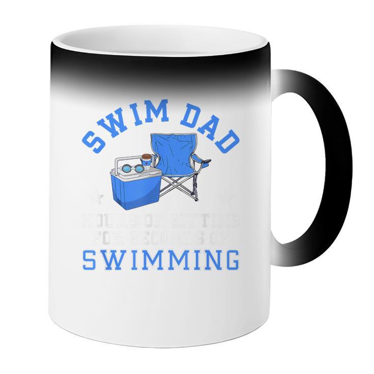 Swim Dad Of A Swimmer Dad Swim Father Swimming Dad Coffee Color Changing Mug