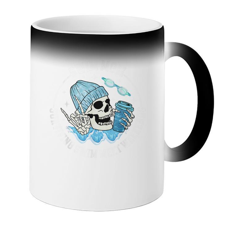 Swim Meets Swim Mom Of A Swimmer Mom Swim Mama Swimming Mom Coffee Color Changing Mug