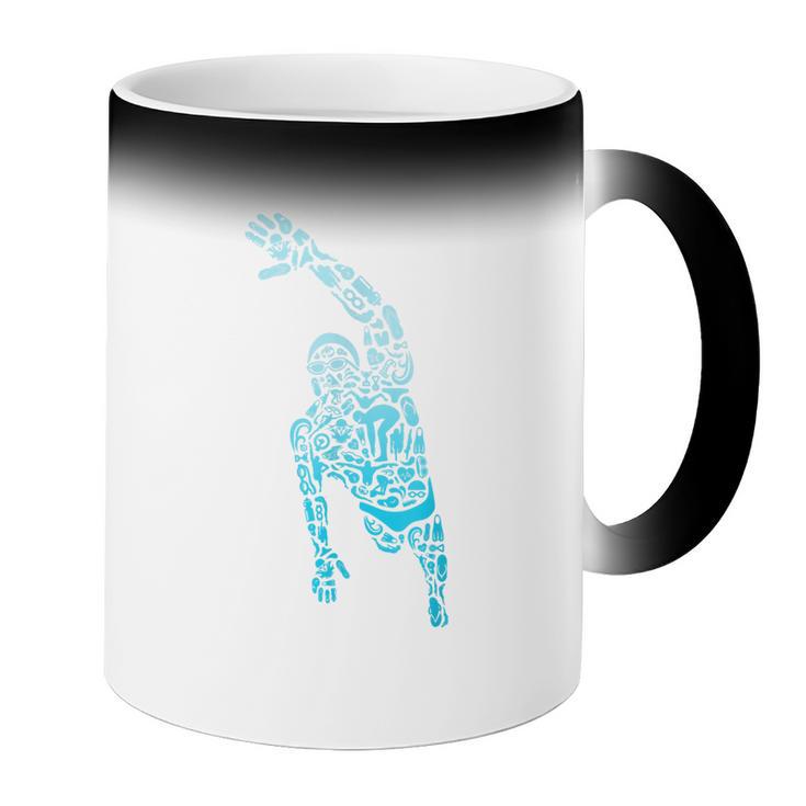 Swim Sport Athletes Swimmer Dad Boys Competitive Swimming Coffee Color Changing Mug Swim Sport Athletes Swimmer Dad Boys Competitive Swimming Coffee Color Changing Mug