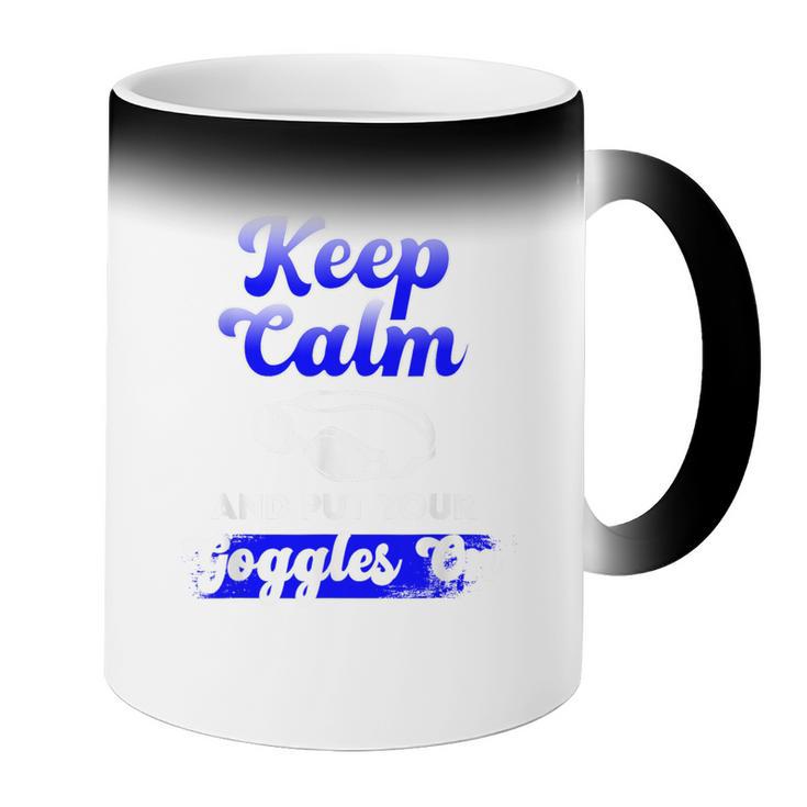 Swimming Goggles Saying Swim Team Gear Coffee Color Changing Mug