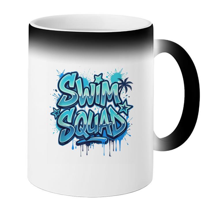 Swimming Matching Tee Coffee Color Changing Mug