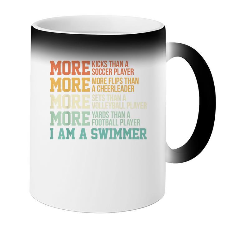 Swimming Saying Swim Swimmer Coffee Color Changing Mug