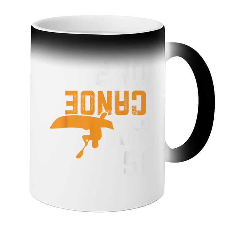 Upside Down Is My Canoe OK Stuff For Canoer Coffee Color Changing Mug