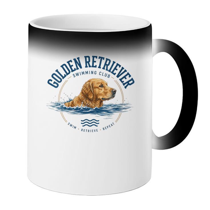 Women's Golden Retriever Swimming Coffee Color Changing Mug