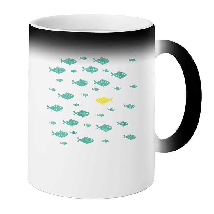 Women's Swimming Against The Current Motivational Inspiration Coffee Color Changing Mug Women's Swimming Against The Current Motivational Inspiration Coffee Color Changing Mug