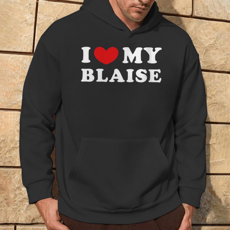 I Love My Blaise J'aime Mon Blaise Sweat à capuche Lifestyle