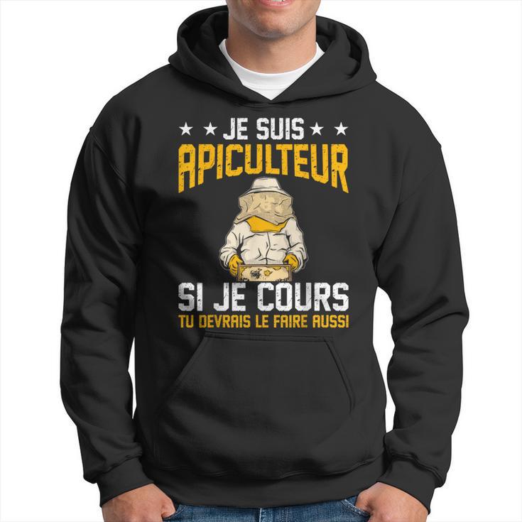 Abeille Je Cours Tu Devrais Le Faire Aussi Drôle Apiculteur Sweat à capuche