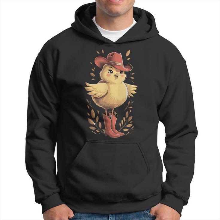 Adorable Poussin En Bottes Et Chapeau De Cowboy Sweat à capuche
