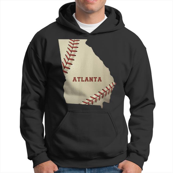 Atlanta Georgia Béisbol Estado Mapaoftbol EeUu Balonista Sudadera