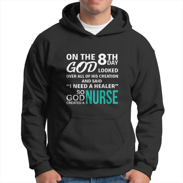 On Day God Nursing Tee Hoodie