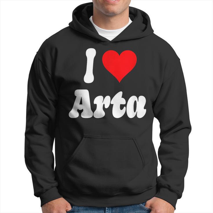 Diseño De Corazón I Love Arta Sudadera
