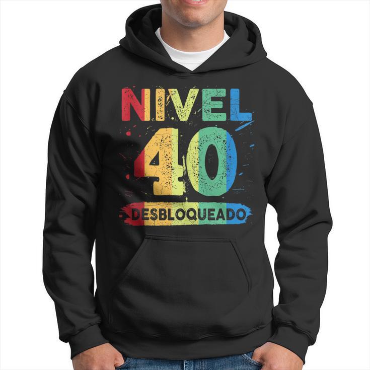 Nivel 40 Desbloqueado 40 Años Cumpleaños In Mangas Sudadera