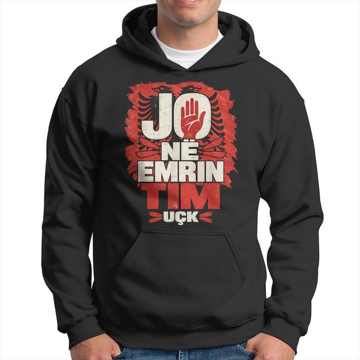 Pas En Mon Nom Drapeau Albanais Uckintage Sweat à capuche
