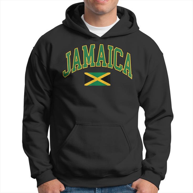Texteintage De La Jamaïquearsity Et Drapeau Jamaïcain Sweat à capuche