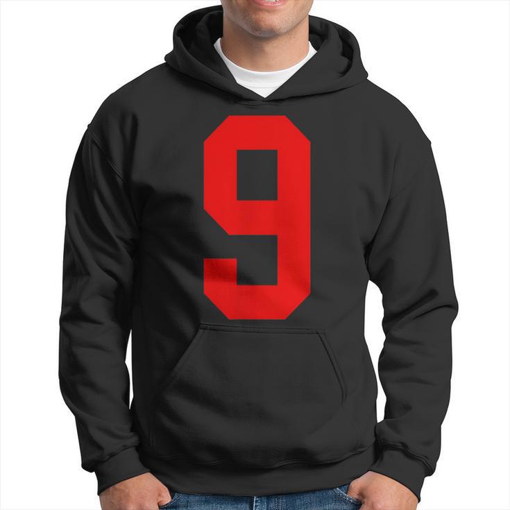 Uniforme De Jugador Número 9 Rojo Brillante Número 9 Sudadera