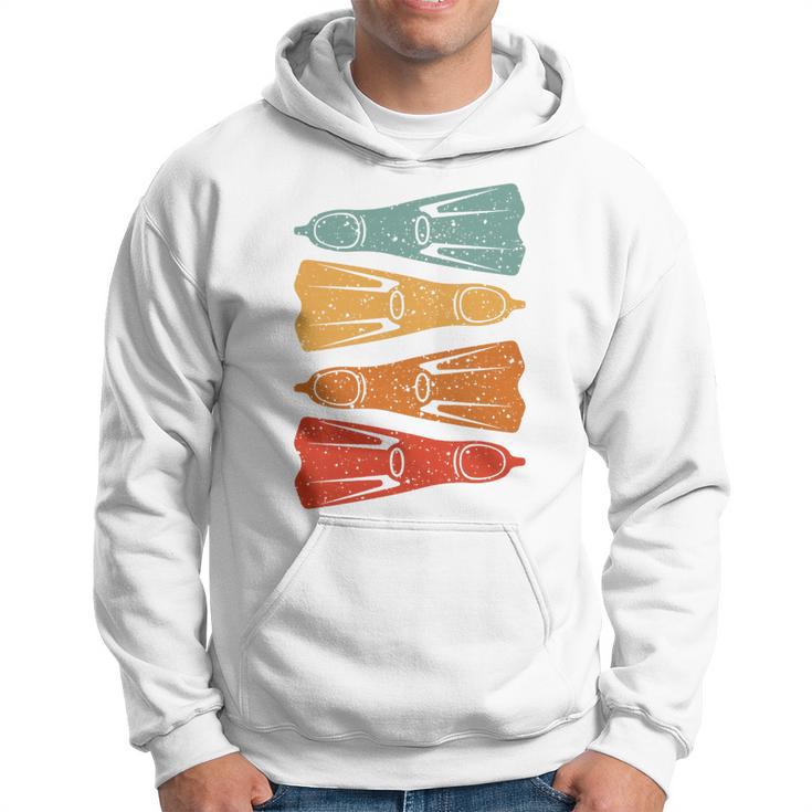 Aletas De Buceo Retro Para Bucear En Uniaje De Buceo Sudadera
