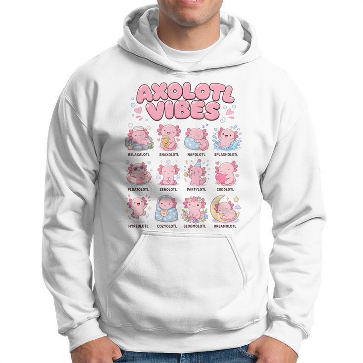 Axolotlibes Relaxalotl Napolotl Mignon Kawaii Jeu De Mots Sweat à capuche