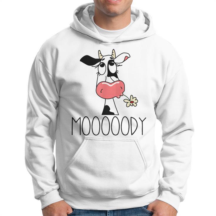 Vaca Divertida Moooody Para Granjeros Lecheros Sudadera