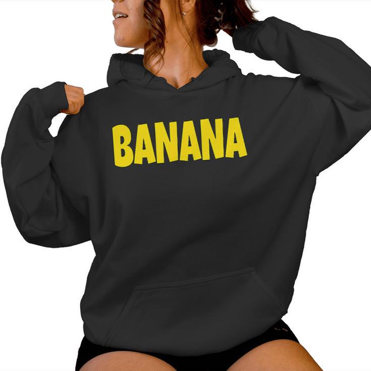 Banana The Word Banana On A コスチューム レディースパーカー