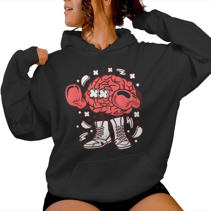 Divertente Boxertampa Grafica Con Cervello Regalo Per Uomini Donne Bambini Papà Mamma Felpa con cappuccio da donna