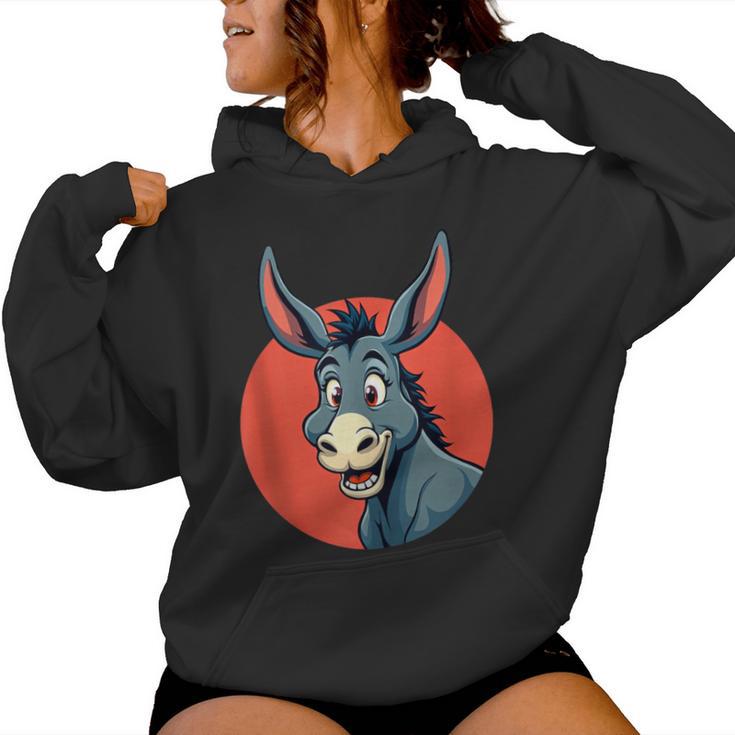 Divertido Gráfico De Animales De Burro Para Hombres Es Y Niños In Mangas Sudadera con capucha para mujer